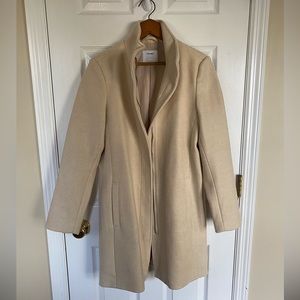 Old Navy Soft Brushed Overcoat, Sz M, Cream, NWOT